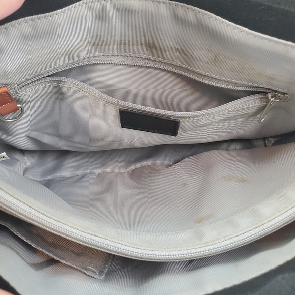 Beijo Taupe Orange PU Leather Shoulder Bag - Picture 7 of 15